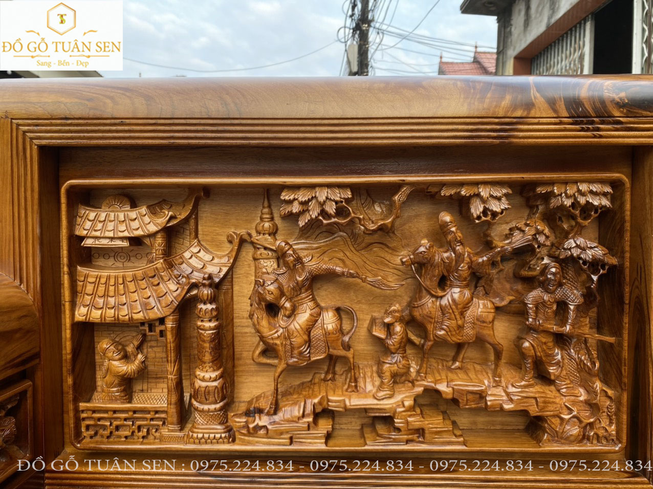 hình ảnh bộ Trường kỷ  gỗ gụ ta quảng bình 